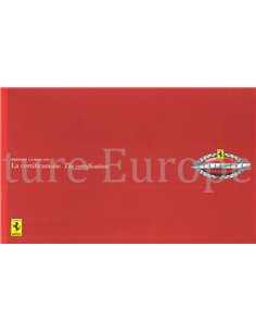 2006 FERRARI CLASSICHE LA CERTIFICAZIONE | THE CERTIFICATION BROCHURE 2486/06