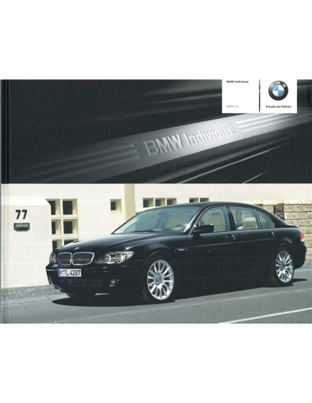 2006 BMW 7ER INDIVIDUAL HARDCOVER PROSPEKT DEUTSCH