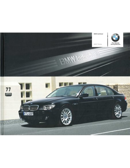 2006 BMW 7 SERIE INDIVIDUAL HARDCOVER BROCHURE ENGELS