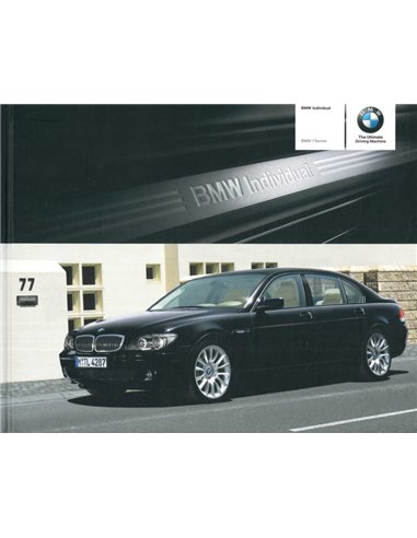 2005 BMW 7 SERIES INDIVIDUAL HARDBACK BROCHURE ENGLISH