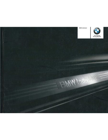 2008 BMW INDIVIDUAL BROCHURE ENGLISCH
