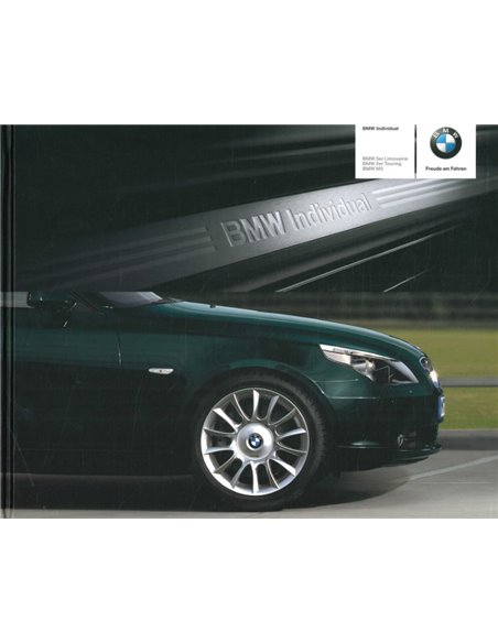 2005 BMW 5 SERIE INDIVIDUAL HARDCOVER BROCHURE DUITS