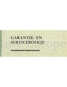 1970 VOLVO SERVICE & GARANTIE HANDLEIDING NEDERLANDS
