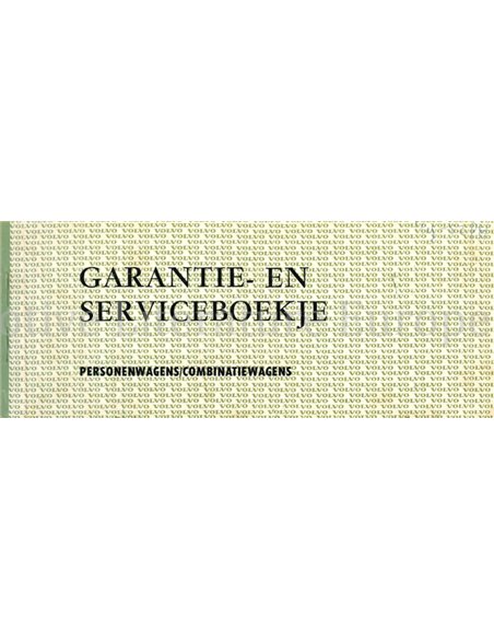 1970 VOLVO SERVICE & WARRANTY MANUAL DUTCH