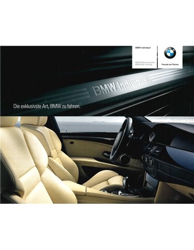 2007 BMW M5 INDIVIDUAL BROCHURE GERMAN