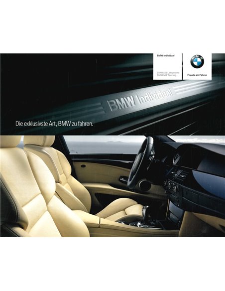 2007 BMW M5 INDIVIDUAL BROCHURE GERMAN