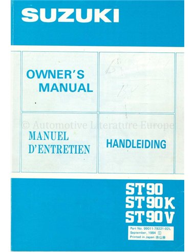 1984 SUZUKI CARRY WORKSHOP MANUAL ENGLISH 