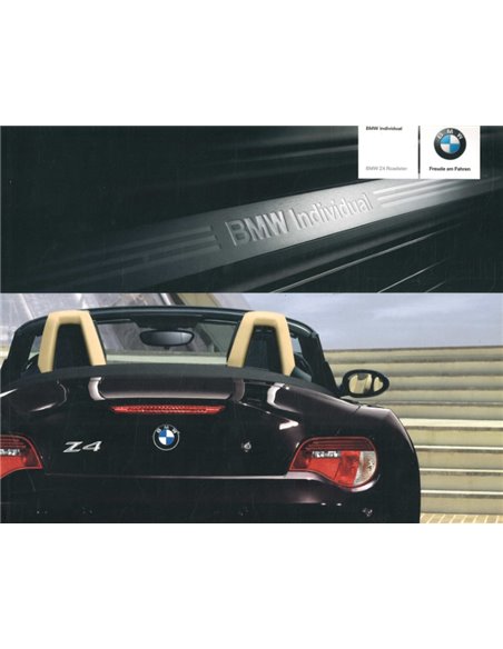 2005 BMW Z4 ROADSTER INDIVIDUAL BROCHURE DUITS
