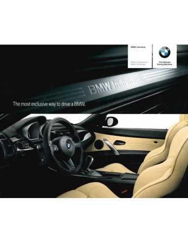2007 BMW Z4 INDIVIDUAL PROSPEKT ENGLISCH