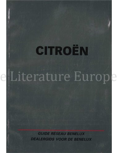 1996 CITROËN HÄNDLERVERZEICHNIS BENELUX