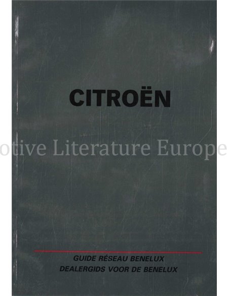 1996 CITROËN DEALER GUIDE BENELUX