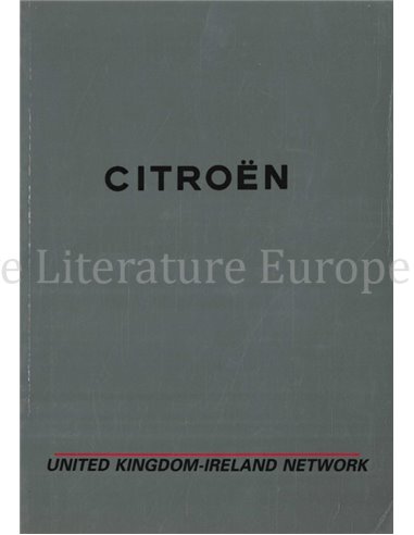 1998 CITROËN HÄNDLERVERZEICHNIS GROSSBRITANNIEN | IRLAND