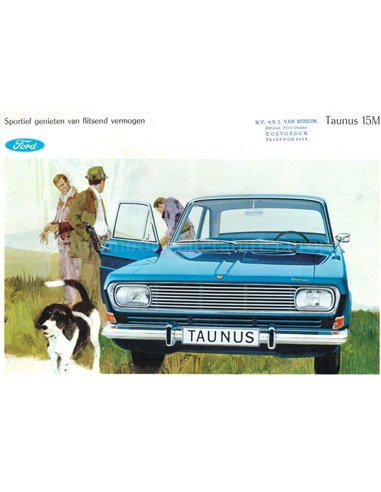 1966 FORD TAUNUS 15M BROCHURE DUTCH