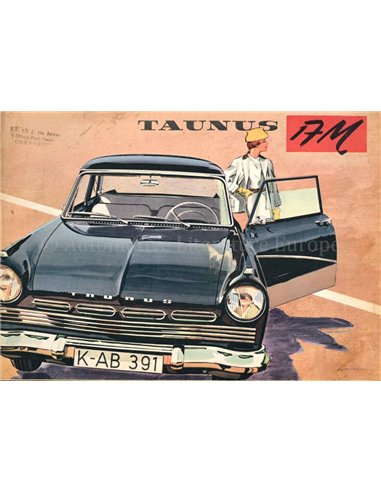 1958 FORD TAUNUS 17M BROCHURE DUTCH