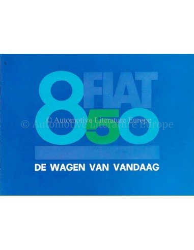 1965 FIAT 850 BROCHURE DUTCH