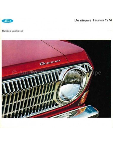 1966 FORD TAUNUS 12M BROCHURE NEDERLANDS