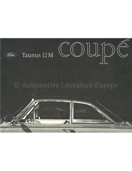 1964 FORD TAUNUS 12M COUPE BROCHURE DUTCH