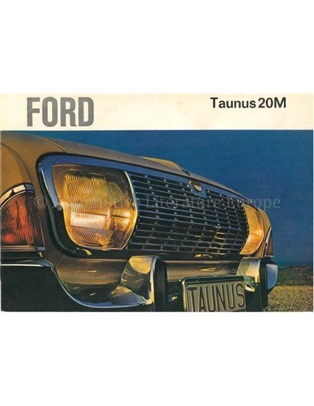 1965 FORD TAUNUS 20M BROCHURE DUTCH
