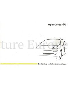 1999 OPEL CORSA INSTRUCTIEBOEKJE NEDERLANDS