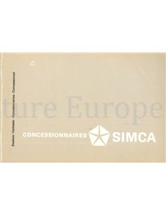 1966 SIMCA SERVICE STATIONS WORLDWIDE HANDBOOK