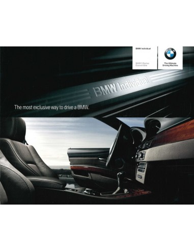 2007 BMW 3 SERIE INDIVIDUAL BROCHURE ENGELS