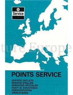 1977 CHRYSLER FRANKREICH SERVICE HÄNDLER VERZEICHNIS EUROPA HANDBUCH