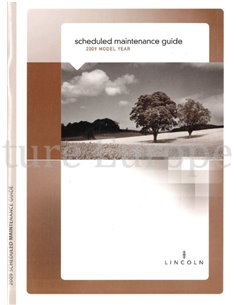 2009 LINCOLN SERVICEHEFT ENGLISCH