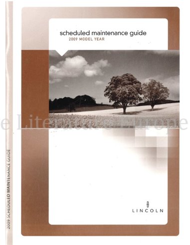 2009 LINCOLN SERVICE MANUAL ENGLISH