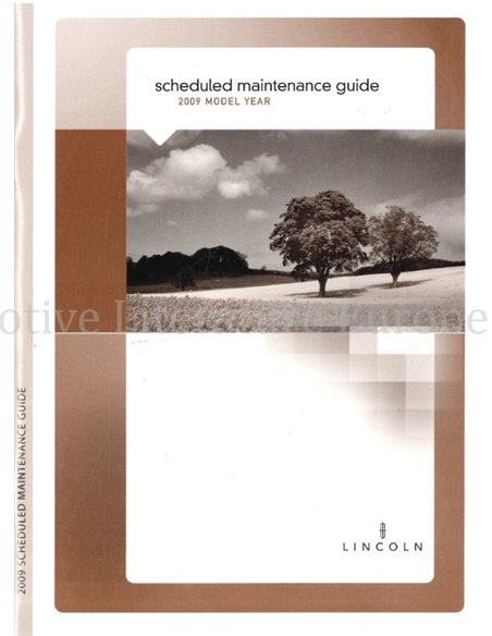 2009 LINCOLN SERVICE MANUAL ENGLISH