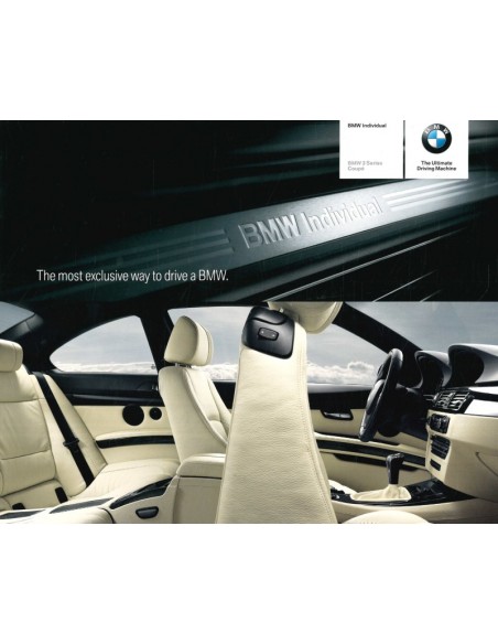 2007 BMW 3 SERIES INDIVIDUAL BROCHURE ENGLISH