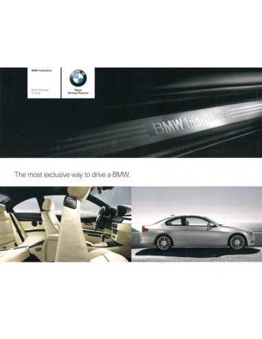 2009 BMW 3 SERIE INDIVIDUAL BROCHURE ENGELS