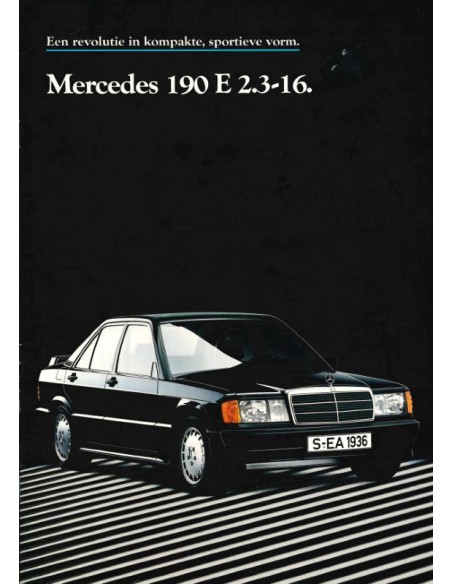 1986 MERCEDES BENZ 190E 2.3-16 PROSPEKT NIEDERLANDISCH