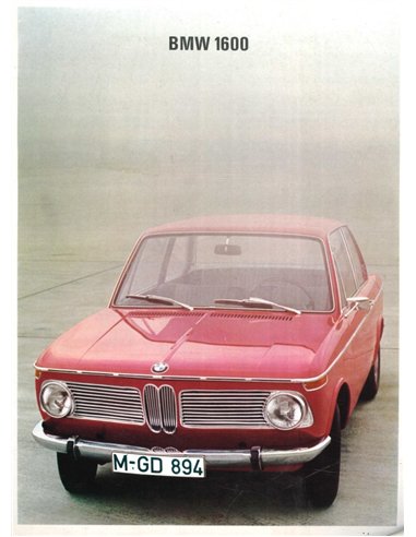 1967 BMW 1600 BROCHURE DUTCH