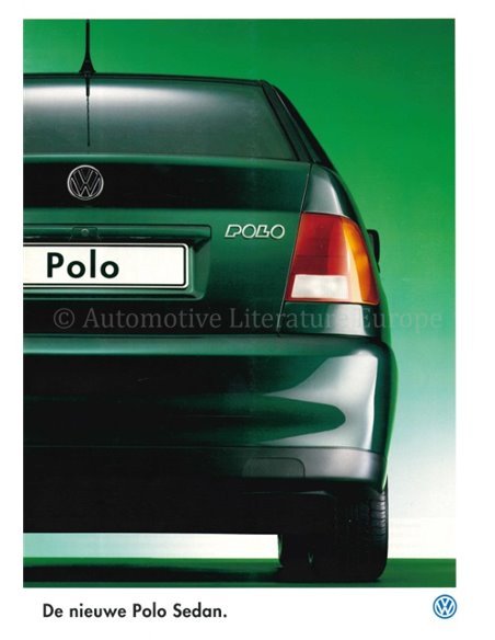 1995 VOLKSWAGEN POLO SEDAN BROCHURE DUTCH