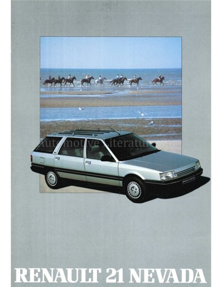 1989 RENAULT 21 NEVADA BROCHURE NEDERLANDS