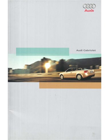 2004 AUDI A4 CABRIOLET BROCHURE NEDERLANDS
