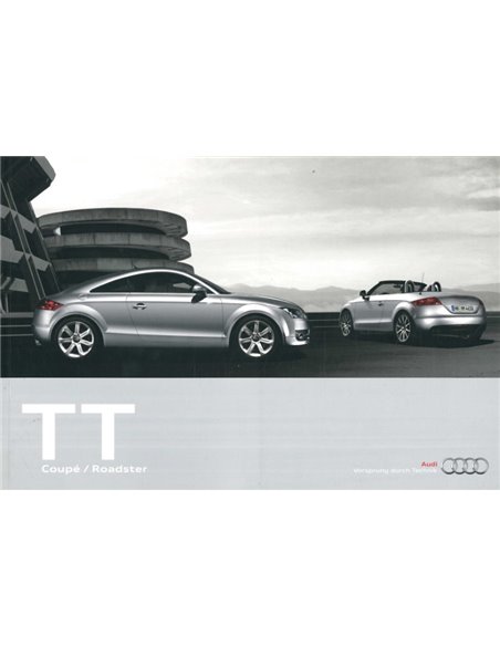 2009 AUDI TT BROCHURE DUITS