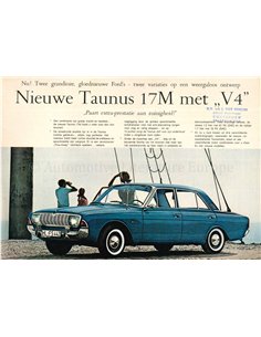 1864 FORD TAUNUS 17M PROSPEKT NIEDERLÄNDISCH