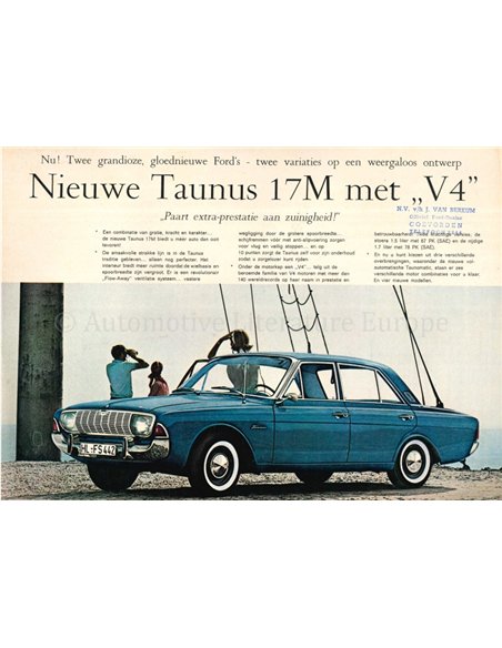 1964 FORD TAUNUS 17M BROCHURE NEDERLANDS