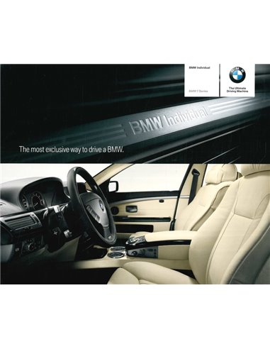 2007 BMW 7 SERIE INDIVIDUAL BROCHURE ENGELS