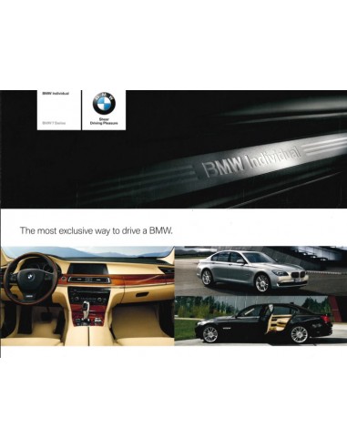 2009 BMW 7 SERIES INDIVIDUAL BROCHURE ENGLISH