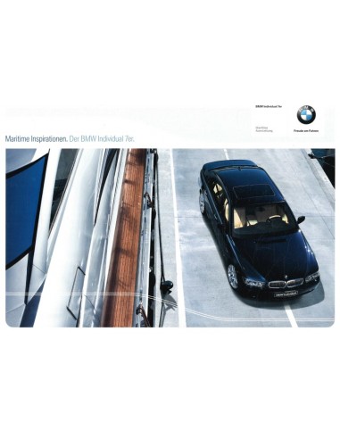 2003 BMW 7 SERIES INDIVIDUAL BROCHURE GERMAN