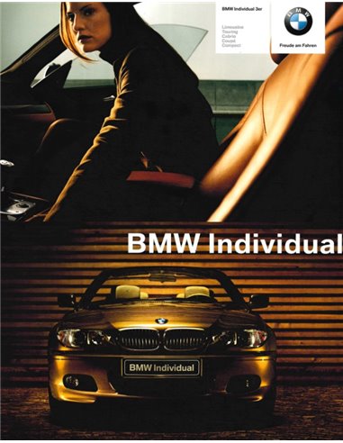 2003 BMW 3 SERIE INDIVIDUAL BROCHURE DUITS