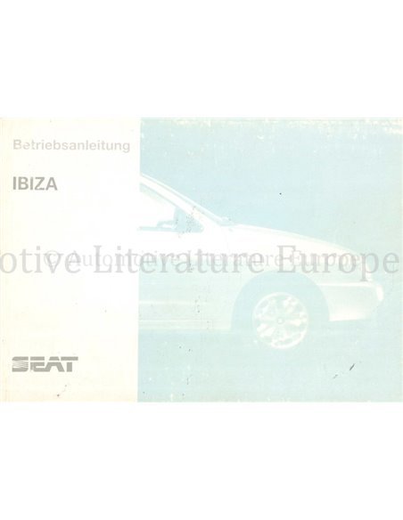 1997 SEAT IBIZA INSTRUCTIEBOEKJE DUITS