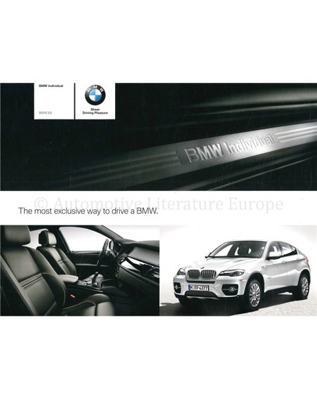 2009 BMW X6 INDIVIDUAL BROCHURE ENGELS
