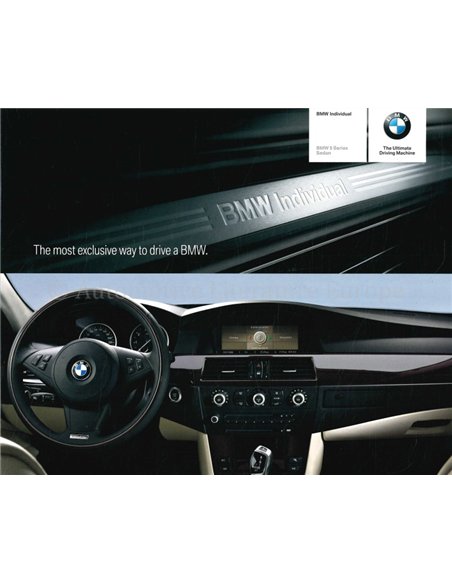 2007 BMW 5 SERIE INDIVIDUAL BROCHURE ENGELS