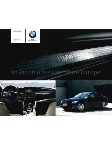 2008 BMW 5ER INDIVIDUAL PROSPEKT ENGLISCH