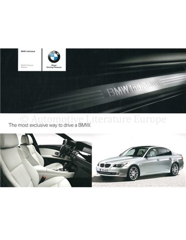2009 BMW 5 SERIES INDIVIDUAL BROCHURE ENGLISH