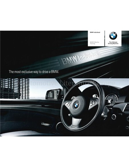 2007 BMW 5 SERIES INDIVIDUAL BROCHURE ENGLISH