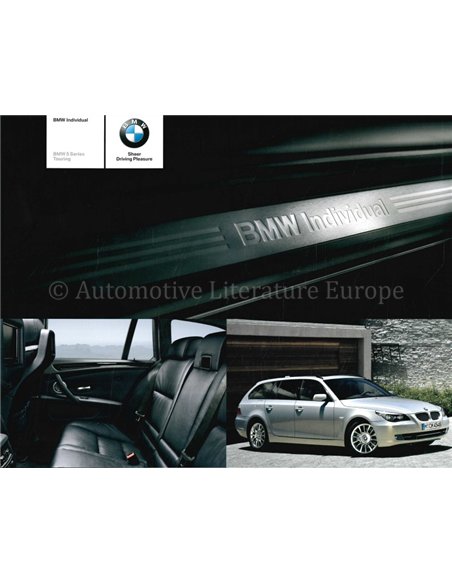 2008 BMW 5ER INDIVIDUAL PROSPEKT ENGLISCH